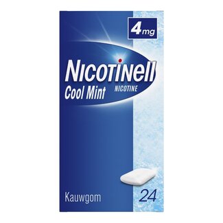 Nicotinell Nicotinell Kauwgom cool mint 4mg 24 Stuks