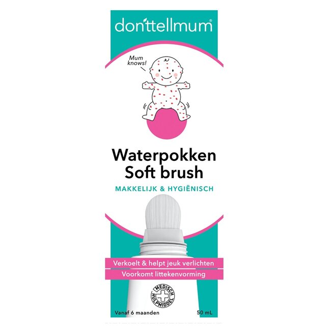 Donttellmum Waterpokken soft brush 50 Milliliter