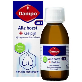 Dampo Dampo Alle hoest + keelpijn 150 Milliliter