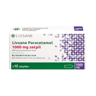 Livsane Livsane Paracetamol 1000mg 10 Zetpillen