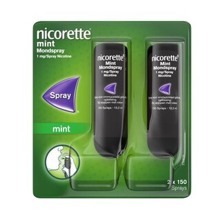 Nicorette Nicorette Mondspray mint 1mg duo verpakking 1 Set