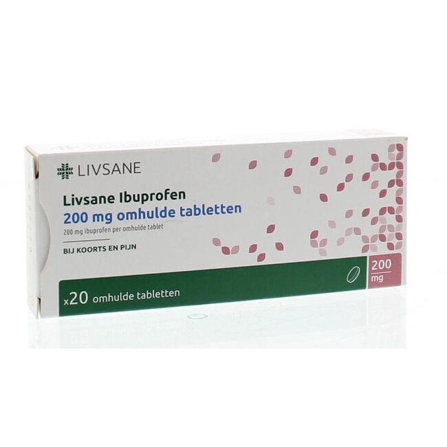 Livsane Ibuprofen 200mg omhuld 20 Tabletten