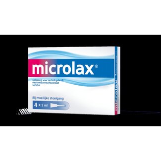 Microlax Microlax Klysma flacon 5ml 4 Stuks