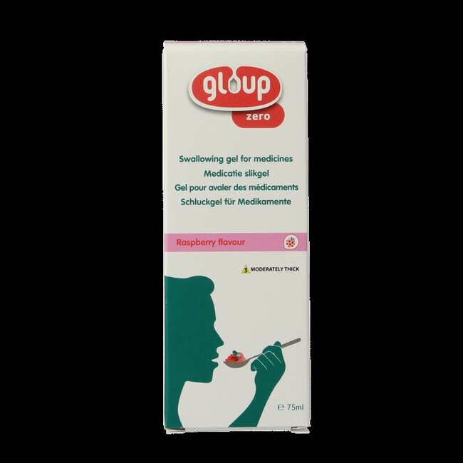 Gloup Zero medicatie inname gel framboos 75 Milliliter