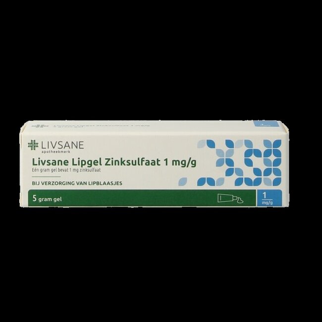 Livsane Lipgel zinksulfaat 1mg/g 5 Gram