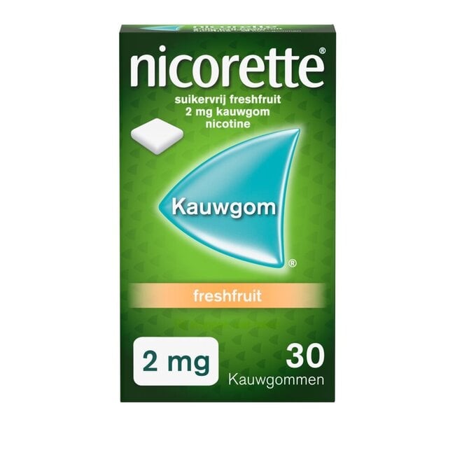 Kauwgom 2mg freshfruit 30 Stuks