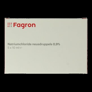 Fagron Fagron Chlorure de sodium gouttes nasales 0,9 % 10 ml 5 unités