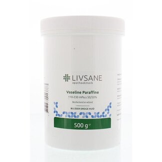 Livsane Vaseline Paraffine 110-230 mPa.s in gelijke delen 500 Gram