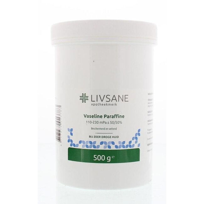 Vaseline Paraffine 110-230 mPa.s in gelijke delen 500 Gram