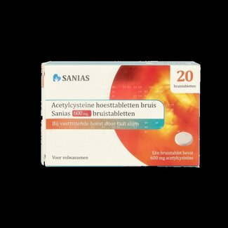 Sanias Sanias Acetylcysteine 600mg 20 Bruistabletten