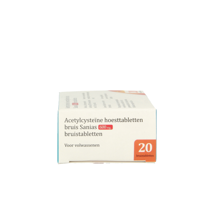Sanias Acetylcysteine 600mg 20 Bruistabletten