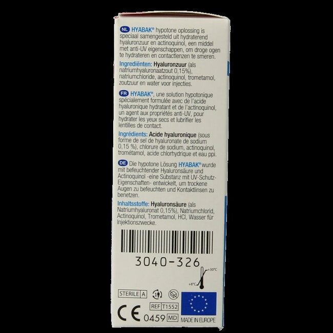 Hyabak Gouttes oculaires duopack 2 unités