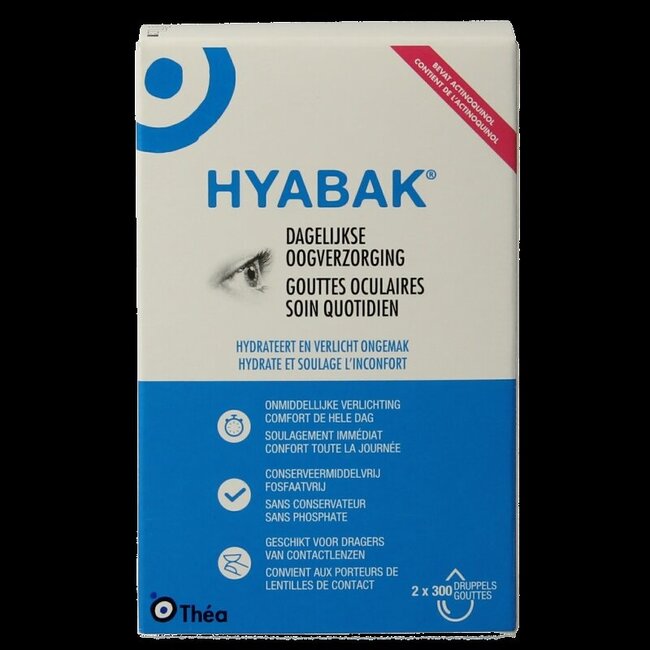 Hyabak Oogdruppels duopack 2 Stuks