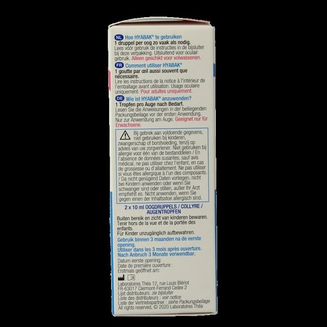 Hyabak Oogdruppels duopack 2 Stuks