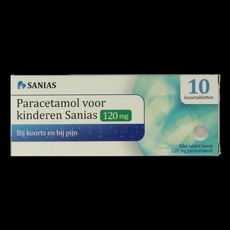 Sanias Sanias Paracétamol 120 mg 10 comprimés à croquer