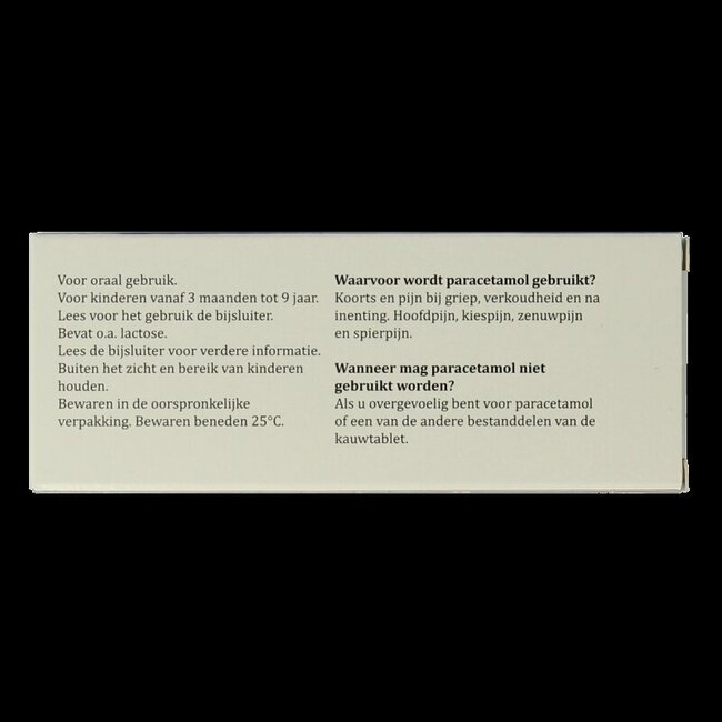 Sanias Paracetamol 120mg 10 Kauwtabletten
