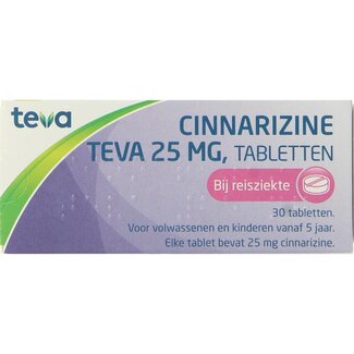 Teva Teva Cinnarizine 25mg 30 Tabletten