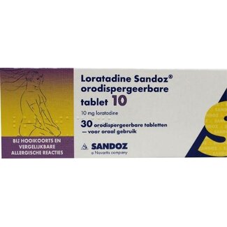 Sandoz Sandoz Loratadine 10mg orotaat 30 Tabletten