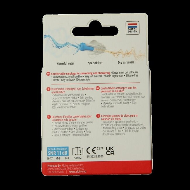 Alpine Swimsafe Bouchons d'oreilles 1 Paire