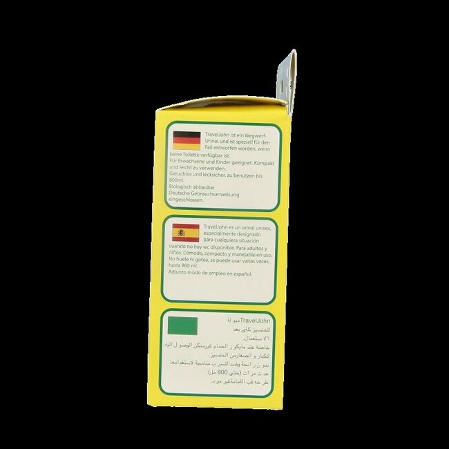 Able 2 Travel John - Lot de 3