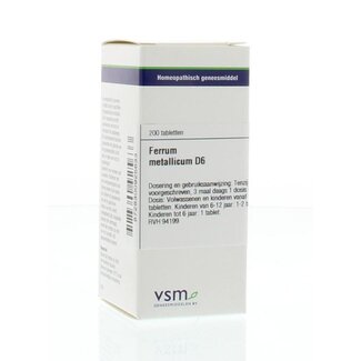 VSM Ferrum metallicum D6 200 Tabletten