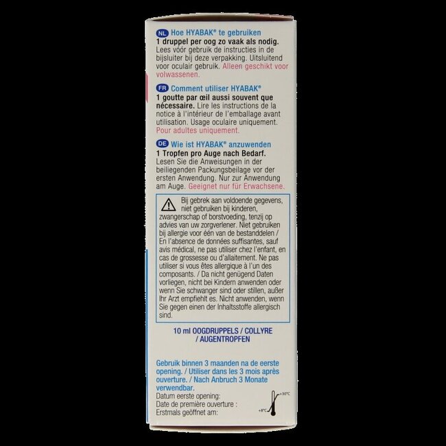 Hyabak Oogdruppels 10 Milliliter