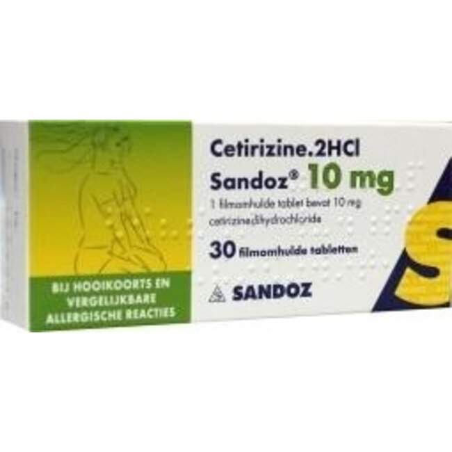 Cetirizine 2HCl 10 mg 30 Tabletten