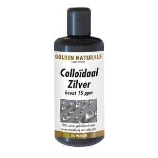 Golden Naturals Colloidaal zilver 200 Milliliter