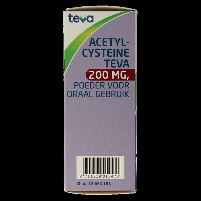 Teva Acetylcysteine 200mg poeder 30 Sachets