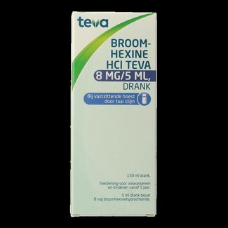 Teva Teva Bromhexine HCL 8 mg / 5 ml 150 ml