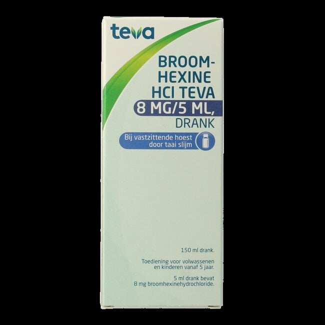 Broomhexine HCL 8mg / 5ml 150 Milliliter