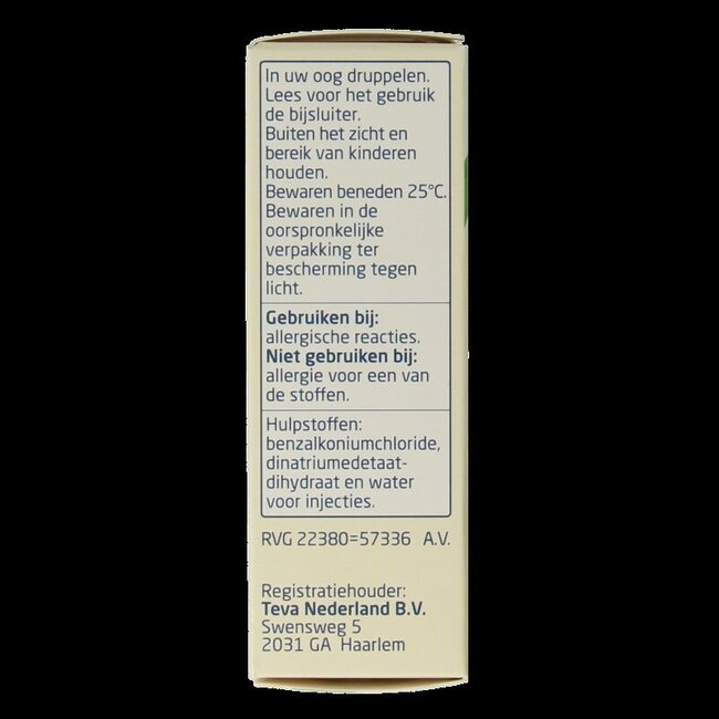 Teva Natriumcromoglicaat 20mg oogdruppels 10 Milliliter