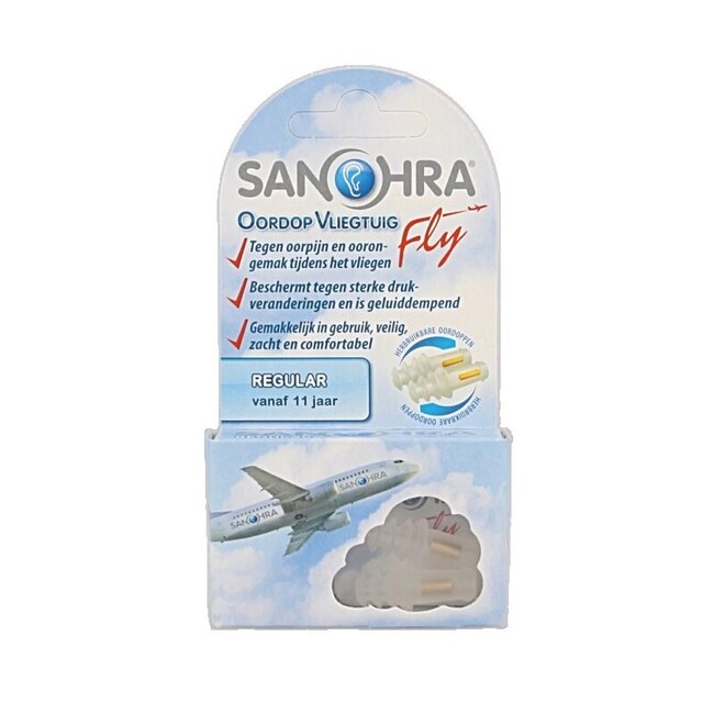 Sanohra Oordop vliegtuig fly regular volwassen 1 Paar