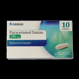 Sanias Sanias Paracétamol 240 mg 10 Suppositoires