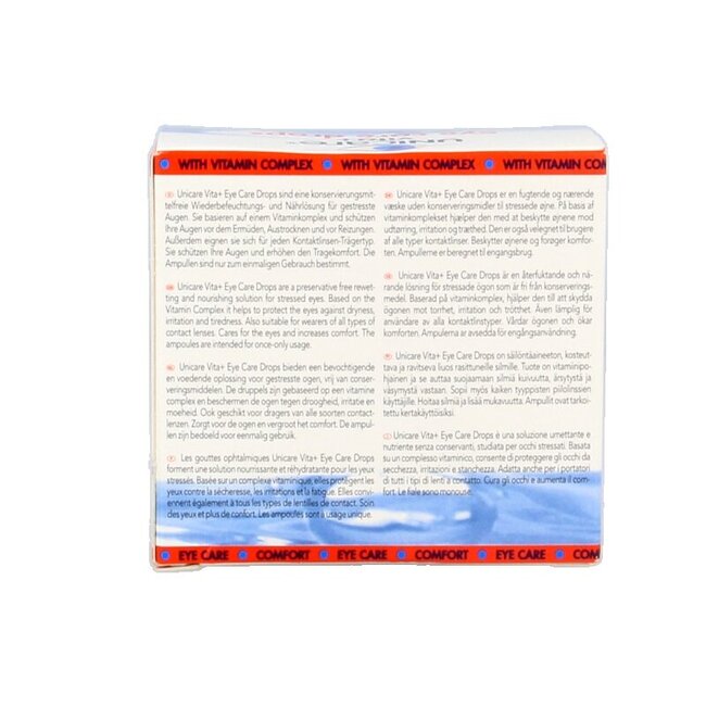 Unicare Vita+ eye care oogdruppels 0.35ml 20 Ampullen