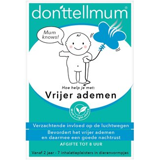 Donttellmum Donttellmum Inhalatiepleister vrijer ademen 7 Stuks