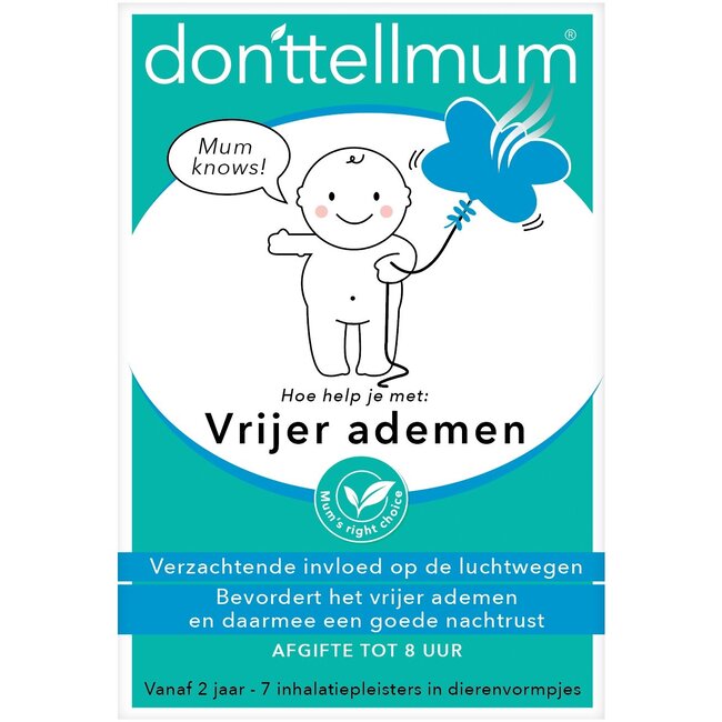 Donttellmum Inhalatiepleister vrijer ademen 7 Stuks