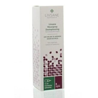 Livsane Livsane Neusspray zoutoplossing 8mg 15 Milliliter