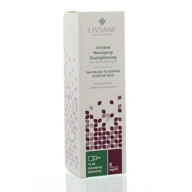 Livsane Neusspray zoutoplossing 8mg 15 Milliliter