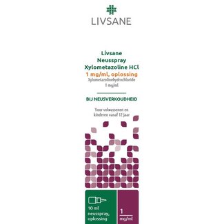Livsane Livsane Neusspray Xylometazoline 1mg/ml 10 Milliliter