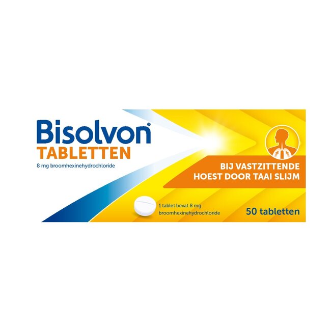 Bisolvon Broomhexinehydrochloride 8mg 50 Tabletten