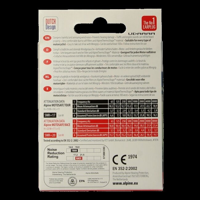 Alpine Motosafe pro 2 Paar