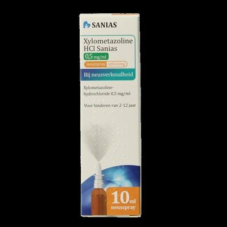 Sanias Sanias Xylometazoline HCI 0.50mg spray 10 Milliliter