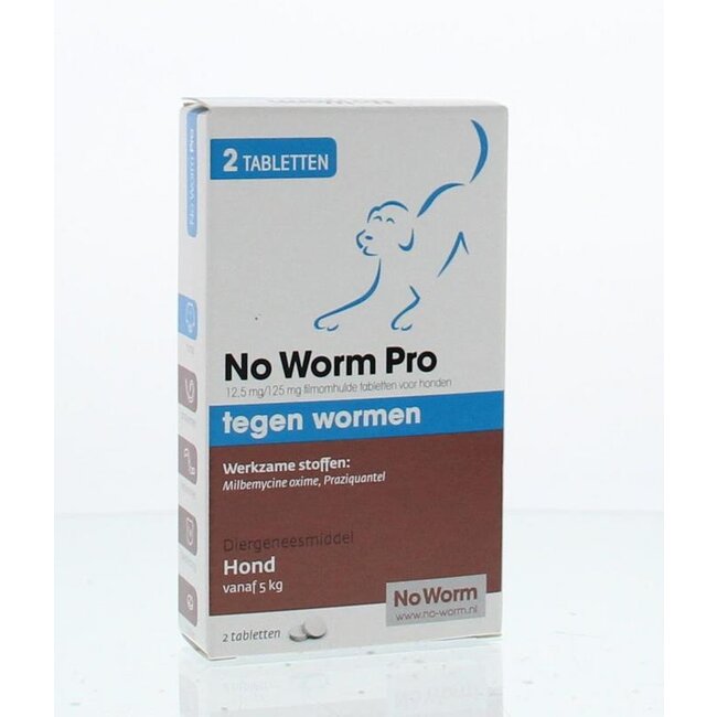 Exil No worm pro hond M 2 Stuks