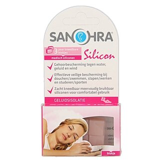 Sanohra Sanohra Oordop silicon slaap universeel 3 Paar