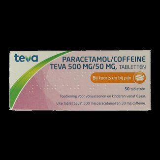 Teva Teva Paracetamol coffeine 500/50 50 Tabletten
