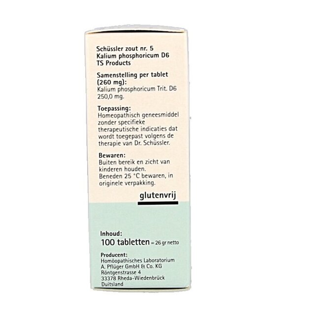 Pflüger Kalium phosphoricum 5 D6 Schussler 100 Tabletten