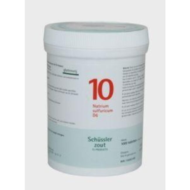Natrium sulfuricum 10 D6 Schussler 1000 Tabletten