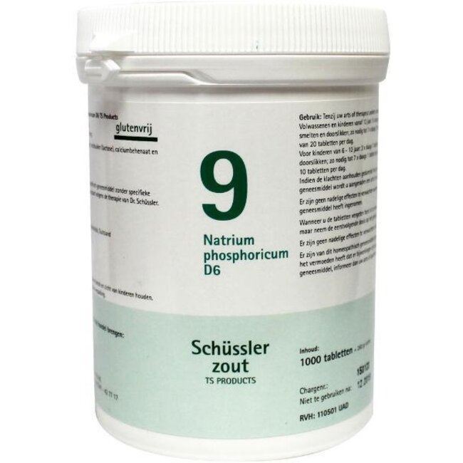 Pflüger Natrium phosphoricum 9 D6 Schussler 1000 Tabletten