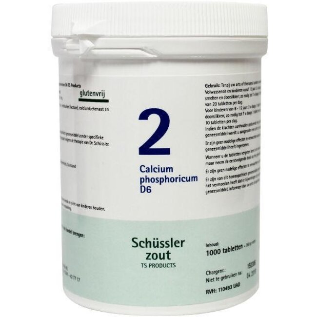 Calcium phosphoricum 2 D6 Schussler 1000 Tabletten